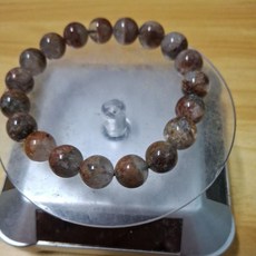 11mm半盆四季幽靈手串 水晶手鍊 精選手工編織 時尚百搭款, 1個