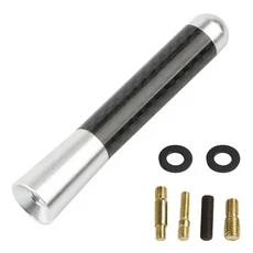 자동차 지붕 안테나 탄소 섬유 3.5/8/12cm 라디오 공중 안테나 라디오 FM/AM 금속 수신 안테나 짧은 스터 비 마스트 안테나, B-01 Set 8cm, B-01 Set 8cm