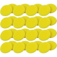 Childweet 36pcs 자동차 연마 스펀지 패드 세트 내구성 있는 왁스 어플리케이터 완충 내부 청소를 위한 부드러운 고밀도 가장자리 디테일 스크래치 마감