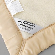 겨울 순양모 침대 패드 양면 보온 두툼한 이불 겸 매트, A. 베이지