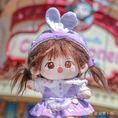 일렉트릭 롤 귀여운 피크닉 인형옷 인형 솜깅이 20cm 마우스 드레스 아이돌 솜인형옷 솜인형, 15cm 와이 코트 (아기 제외), 미스 래빗 세트