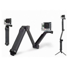 (TOP 3C)原廠GoPro AFAEM-001 三向自拍固定架 三向自拍固定架 自拍桿 三腳架 公司貨, 1個