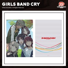 걸즈밴드크라이굿즈 클리어화일 니나 스바루 모모카 일본정품, 1개, 디자인2