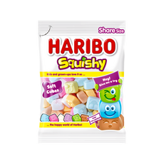 하리보 스퀴시 젤리 소프트 식감 라즈베리 딸기 사과 콜라향 우유향 체리향, 1개, 80g