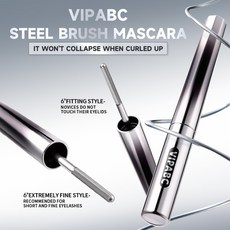 VIPABC 小鋼管睫毛膏 纖長捲翹持久, 1個, 3g