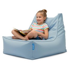 폴리몰리 607S 유아 키즈 코튼 빈백 소파 순면 방수 속커버 어린이 의자, 607SC 소프트블루