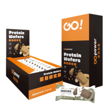 GOpower 果果能量 蛋白威化餅【濃韻焙茶】(10入/盒)- 高蛋白威化餅, 1盒, 300g