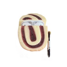 Rertnocnf 에어팟 1 & 2와 호환되는 케이스 귀엽고 재미있는 레이어 케이크 디자인 창의적이고 부드러운 실리콘 긁힘 방지 무선 이어폰 프로텍터, Airpods 1 & 2