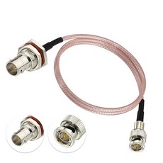 BINGFU 미니 BNC 수 to 암 Vedio SDI 케이블 75옴 50.8cm20인치 HD 3G 레코더 카메라 모니터 컨버터 오디오 라우터용 191472, BNC 암 - 미니 BNC 수 75ohm 20인치