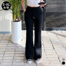 끌로이 여성 세미 부츠컷 스판 밴딩 트레이닝 바지 롱&숏 기장선택 빅사이즈까지