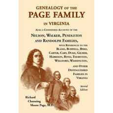 (영문도서)Genealogy of the Page Family in Virginia Paperback, Heritage Books, English, 9780788430626