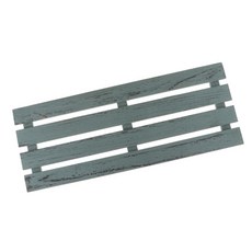 shangren 천연 나무 블록 보드 울타리 그린 공예 DIY 홈 정원 장식품 키트 만들기, 설명, 그레이 그린 L, 1개