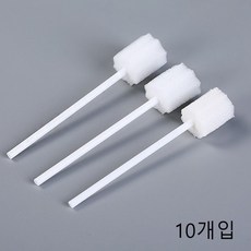 애니틴 스펀지 치솔 칫솔 환자용 구강케어 브러쉬, 10개, 1개입