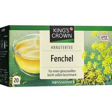 독일 킹스 크라운 KING'S CROWN fennel herbal tea 회향 허브차 티백, 2개, 20개입