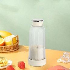 휴대용 믹서기 착즙기 컵 USB 충전식 개인 사이즈 블렌더 과일 주스 믹싱 가정 여행 400 ml 4 블레이드