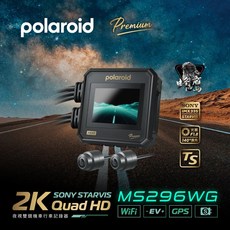 Polaroid寶麗萊 MS296WG 機車行車記錄器-內附記憶卡 2K Quad HD Sony STARVIS WiFi GPS