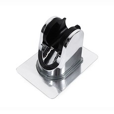 문가네 초간편 부착 샤워기홀더 욕실부속품, 색상:블랙