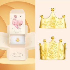 골드베베 순금 24K 차분공주 돌반지[무료패키지] 아기 첫돌 돌잔치 돌선물 1g 1.875g 3.75g