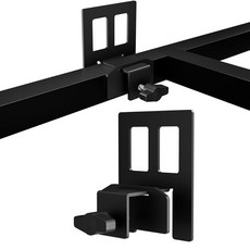 금속 침대 프레임용 AROUMSTIME 매트리스 켓 6개 PCS 미끄럼 방지 그 /슬라이드 스토퍼/침대 스커트 홀더/조절 가능한 배플 블랙