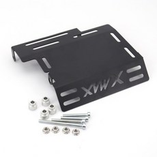 雅馬哈XMAX300改裝不鏽鋼發動機底盤保護板 無損安裝 馭風機車, 黑色
