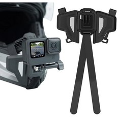 헬멧 턱 마운트 max ace 7 바이크 ket x5 10 액세서리 go3 클램프 릴리즈 스트랩 11 5 12 오토바이 퀵 2 마운트 홀더, 블랙.