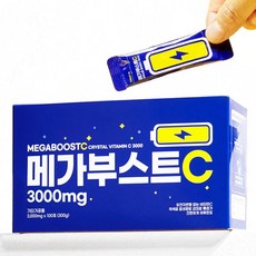메가부스트C 크리스탈 비타민C 3000mg 100포 1BOX, 1박스, 100회분