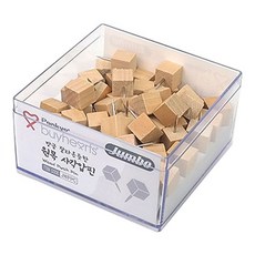 원목 강판 핀 압정 사무용품 데코레이션, 1개, 혼합색상(색상)