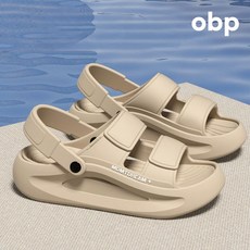 obp 남자 벨크로 아쿠아 스포츠 레저 발편한 슈즈 아치 패드 쿠션 슬리퍼 샌들