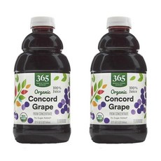 365 Whole Foods Market 365 홀푸드마켓 무가당 콩코드 포도 주스 946ml, 2개