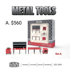 American Diorama 金屬維修工具組, 1個, 維修工具組