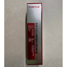 RX:SKINDERMA EGF 시카 재생크림 병풀 세라마이드 피부과 레이저 재생관리 점뺀후 판테놀 흔적 수분 보습, 2개
