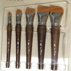 엠에스몰 코매트 사선구성붓 5본세트 납작붓