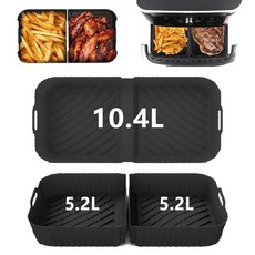 Ninja DZ071 7쿼트 Foodi 6-in-1 듀얼 존 에어프라이어용 실리콘 에어 프라이어 라이너 재사용 가능한 에어 프라이어 바스켓 라이너 Ninja DZ071 3., Ninja DZ071 7쿼트 Foodi 6-in-1 듀