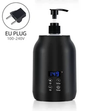 마사지 오일 히터 로션 에센셜 크림 병 워머 LED 디스플레이 온도 조절 빠른 가열 바디 살롱 스파용, 01 빠른, 03 EU PLUG (220-240V)