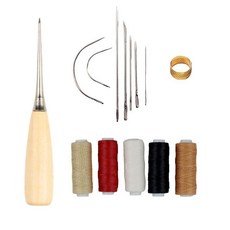 皮革縫紉DIY工具套裝 皮具手工製作工具 新手 皮雕皮藝皮革工具, 1個, 皮革縫紉套裝-1