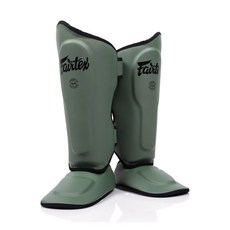 FAIRTEX SP9 黑色 護脛 MMA 格鬥 自由搏擊 對打練習 泰拳, 深綠, 1個