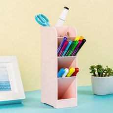 다용도 멀티 펜꽂이 책상 정리함 연필꽂이 사무용 수납함 데스크테리어, 그린 (현 재고 2개)