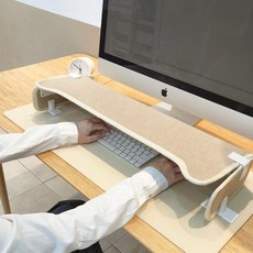 인더스 탁상용 파티션 히터 키보드 손난로 핸드워머 온열 마우스패드, 크림베이지, INO-HW001C
