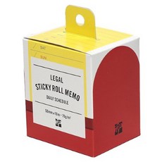 伊都亞 Time Value Legal 自黏便條紙捲 50mm x 10m, 1個, 每日計畫, 1入