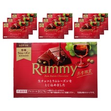 LOTTE 日本樂天 Lumi 蘭姆葡萄巧克力 3入, 78g, 1個