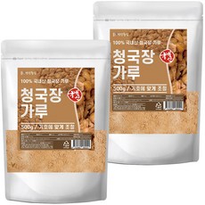 건강중심 국산 콩 100% 청국장 가루, 2개, 500g
