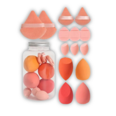 트랠리 메이크업 스펀지 12종, 1개, 살구색