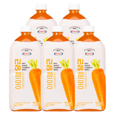 보넬드 아이엠 당근 100% NFC 착즙주스, 1L, 5개