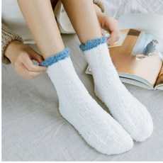 보송보송한 두꺼운 배색 뽀글이 양말 삭스 따뜻한양말 패션 수면