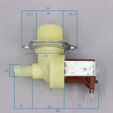 제빙기 급수 솔레노이드 밸브 입구 스로틀 스프레이 워터
