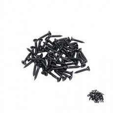 석고나사 십자나사못 고정못 작은피스나사 목재나사 4mm 블랙 피스 나사못 25mm 1000개입, 상세페이지 참조
