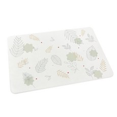 自創彩繪系列 硬式珪藻土地墊 60x40x0.9 硅藻土腳踏墊 MIT台灣製 防潮 矽藻土 MK2612, 1個, 線條花草,二入