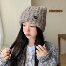 甜美貓耳小臉毛帽【0106】秋冬新款韓系INS休閒百搭純欲可愛網紅秋冬帽保暖毛帽 針織帽 貓耳毛帽 BonChu