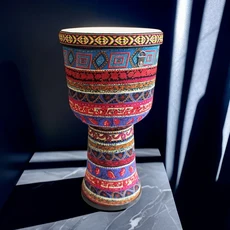 2025년형 9인치 아프리카 드럼 성인 어린이 초보자 전문 타악기 양가죽 페이스, 07 Style C