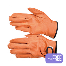 부드러운 알곤장갑 용접 가죽 장갑 티그장갑 견피 밤색 내피, 1개